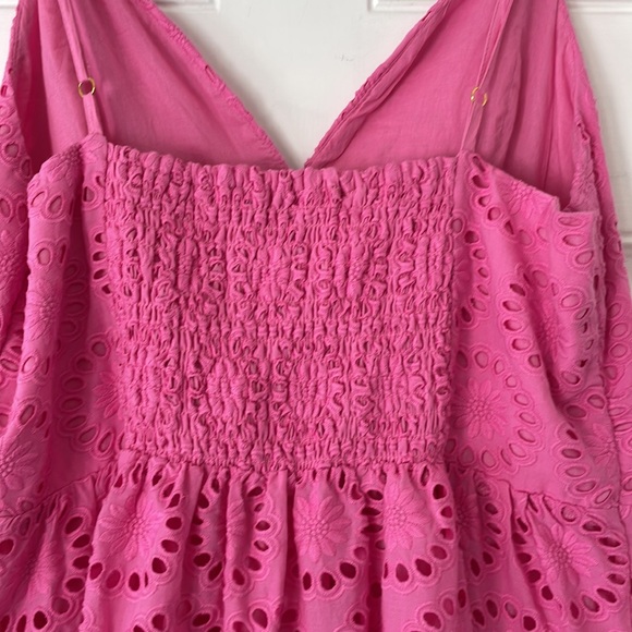 Vineyard Vines Eyelet Maxi Dress, Medium Paradise Punch, NWT - Picture 8 of 11